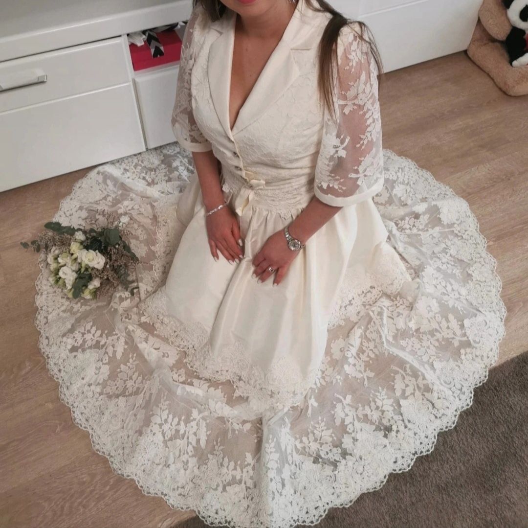 Rochie cununie religioasă, cununie civila