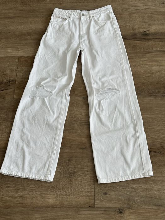 Дамски бели дънки