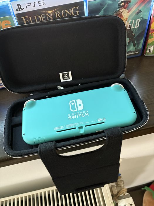 Switch lite + animal crossing + carcasa