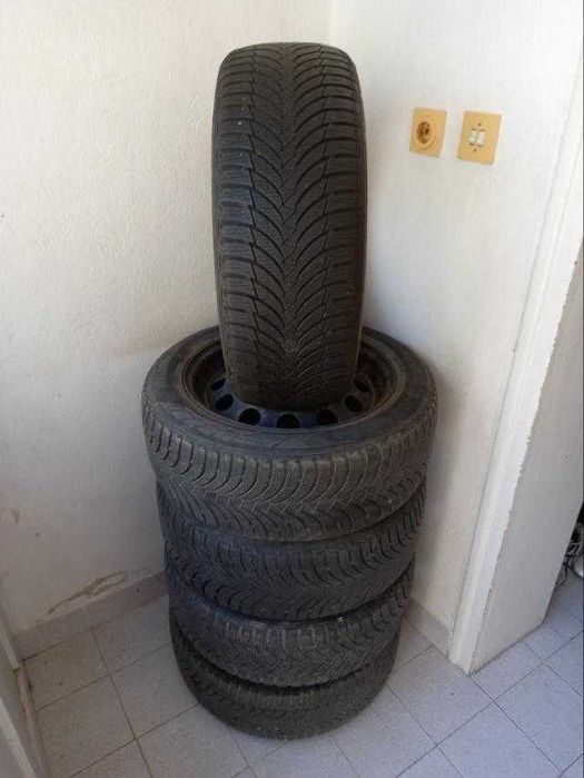 5 броя зимни гуми NEXEN с джанти за BMW 320-  E 46.