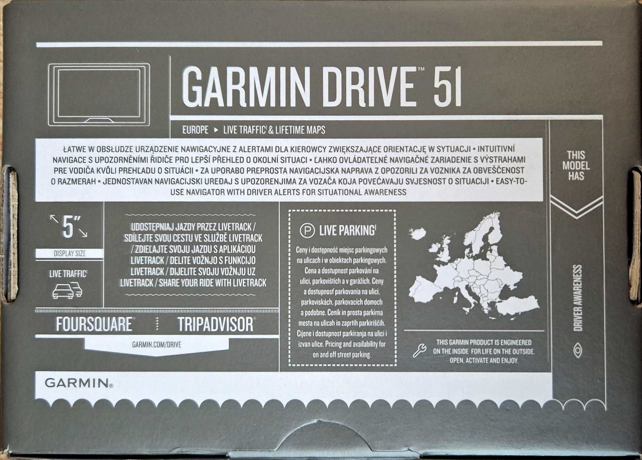 Навигационна система Garmin Drive 51 LMT-S /безплатни доживотни карти/