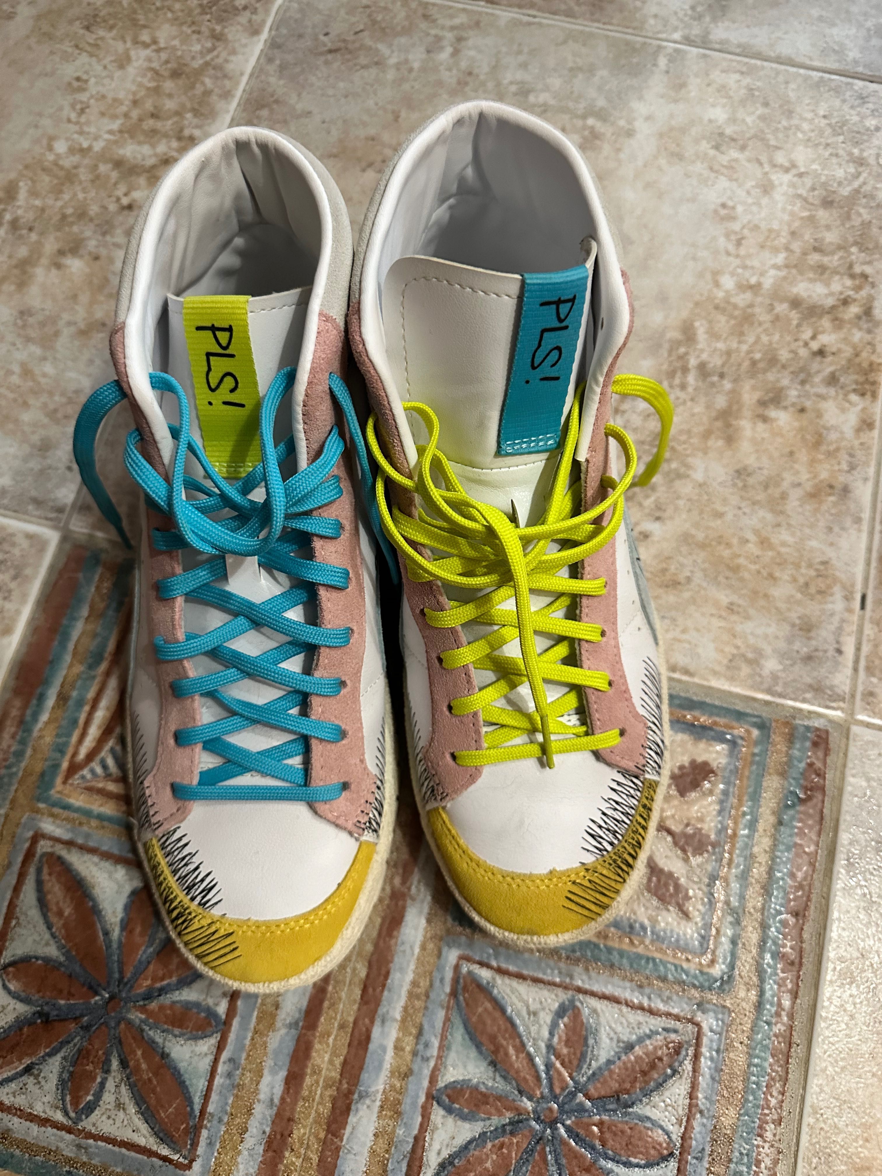 Puma Ralph Sampson 70 Mid Michael Lau in White/Multicolor