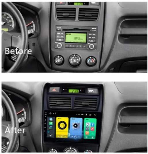 9-инчова мултимедия подарък камера KIA Sportage 2 2008–2010 с 3 отвора