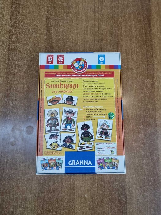 Joc Puzzle Granna, Sombrero, Rase umane, carton, cutie completă.