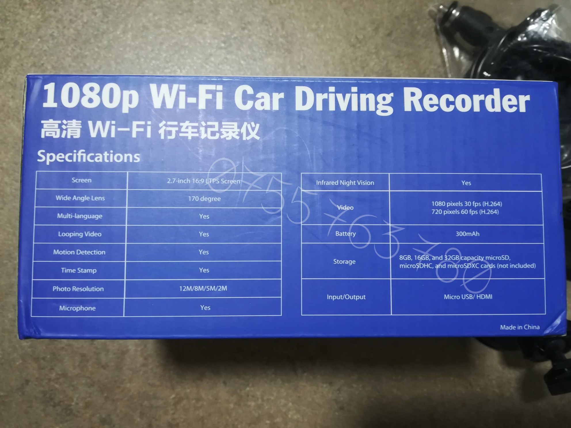 Dvr auto G30 1080p wifi unghi 170