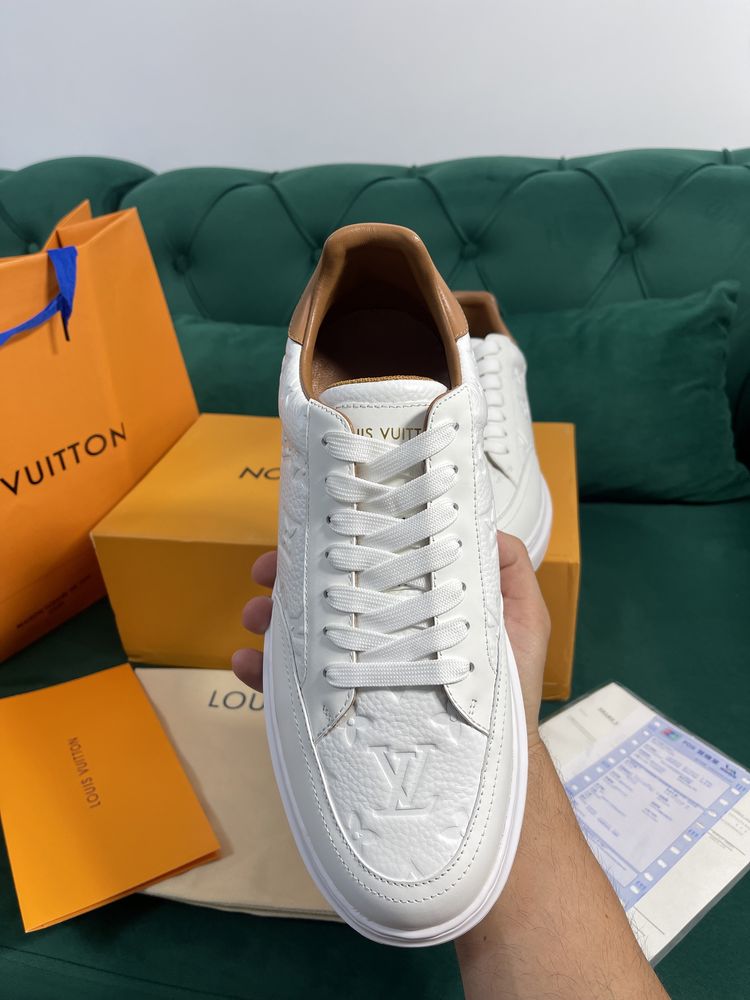 Adidasi Louis Vuitton piele naturala Full Box Premium colectie noua