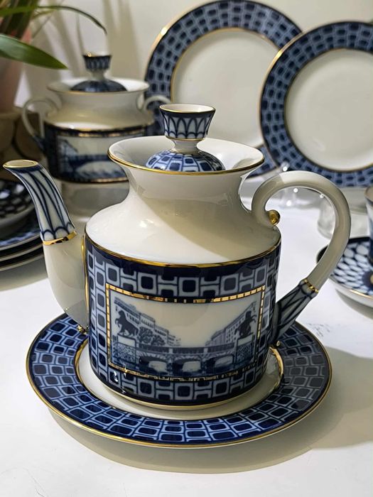 Руски порцелан сервиз за чай ИФЗ