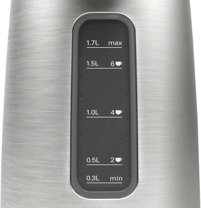 Електрическа кана Bosch DesignLine TWK5P480, Сребрист/Черен