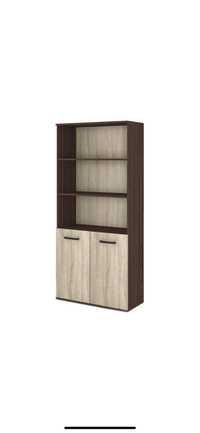 Raft Irim Grand 14, 80x36x176 cm, 2 polite, 2 usi, Wenge/Sonoma