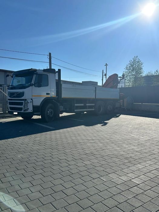 Volvo FM 410 Camion cu macara PALFINGER PK 18500 cu platforma