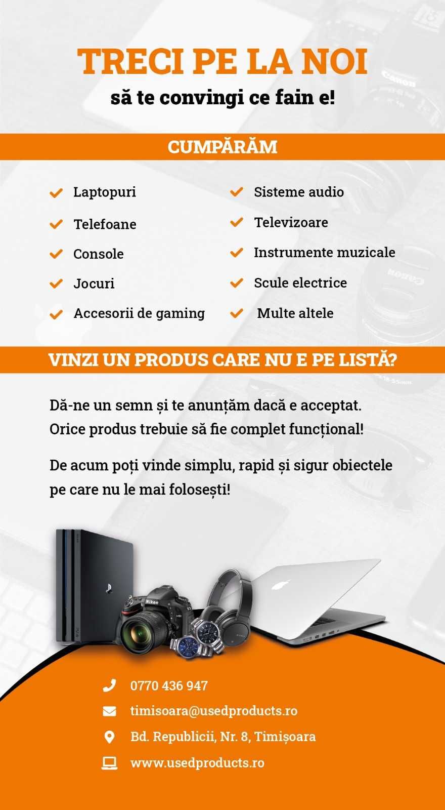 Casti Audio Wireless In Ear SONY WF-1000XM5 | Nou | UsedProducts.Ro