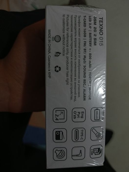 Yangi texnomax 015 2 ta sim va garantiya