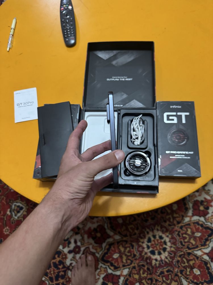 infinix gt 30 pro pamit 12 256 g holati yengi 1 martta zaratka qoyilga