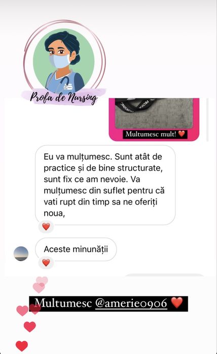 Carduri de Nursing - unice în Romania -Cadou Pulsoximetru