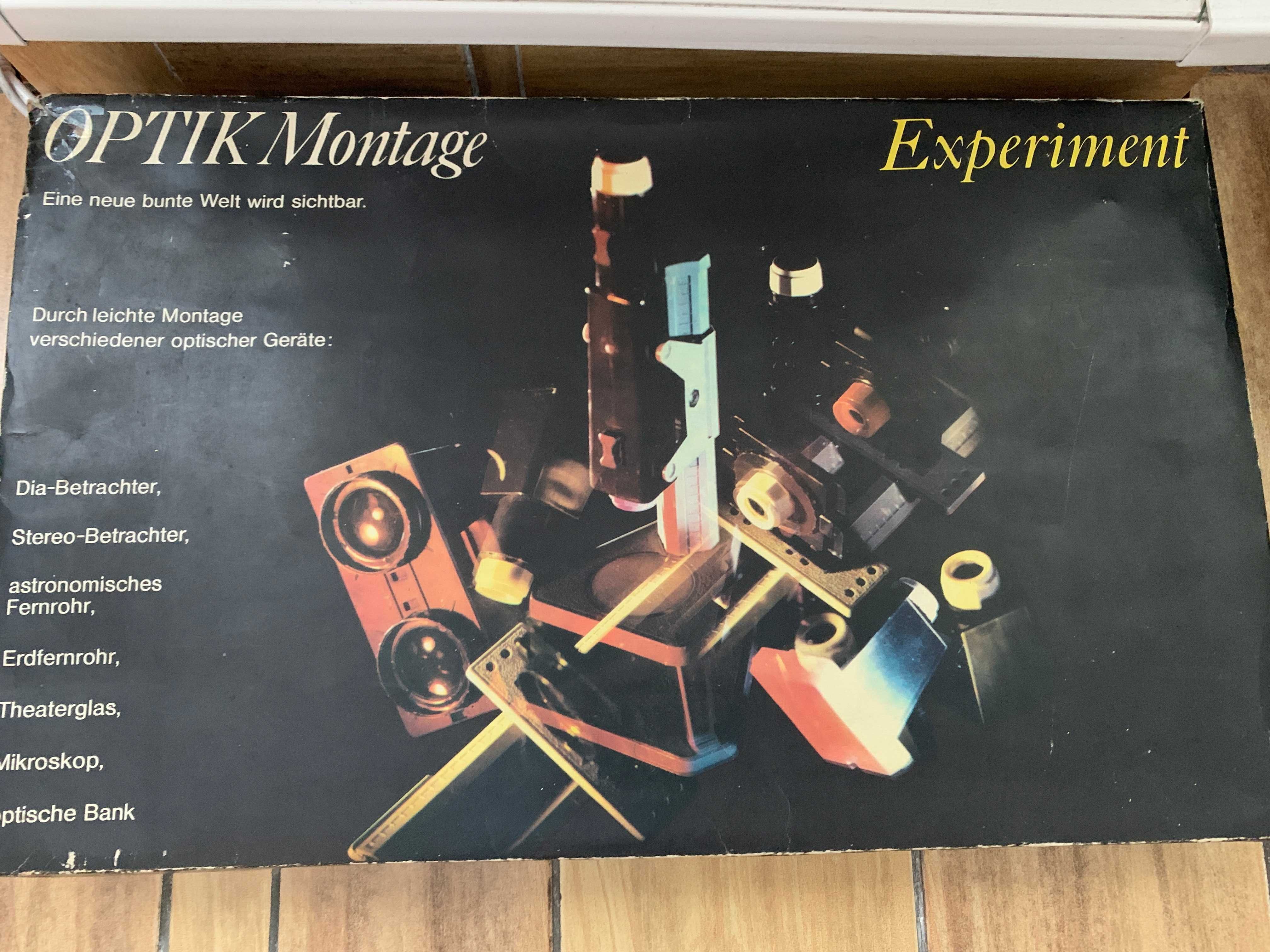 Joc educativ DDR vechi Optik Montage Cabinet 80 Experiment comunism 83