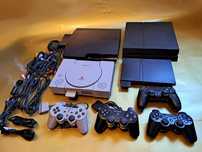 colectie SONY PlayStation 1/2/3/4, complet cu controllere + accesorii