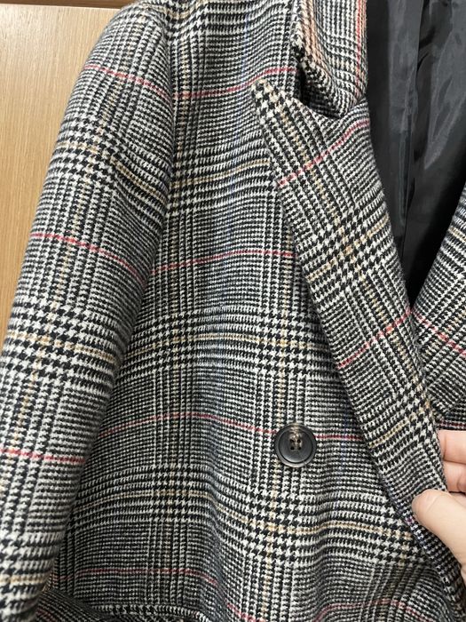 Пальто женское в клетку