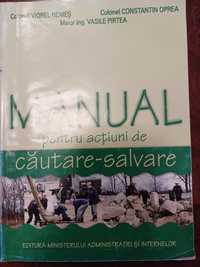 Vând cartea Manual pt acțiuni de căutare salvare, Aut. col Viorel Neme