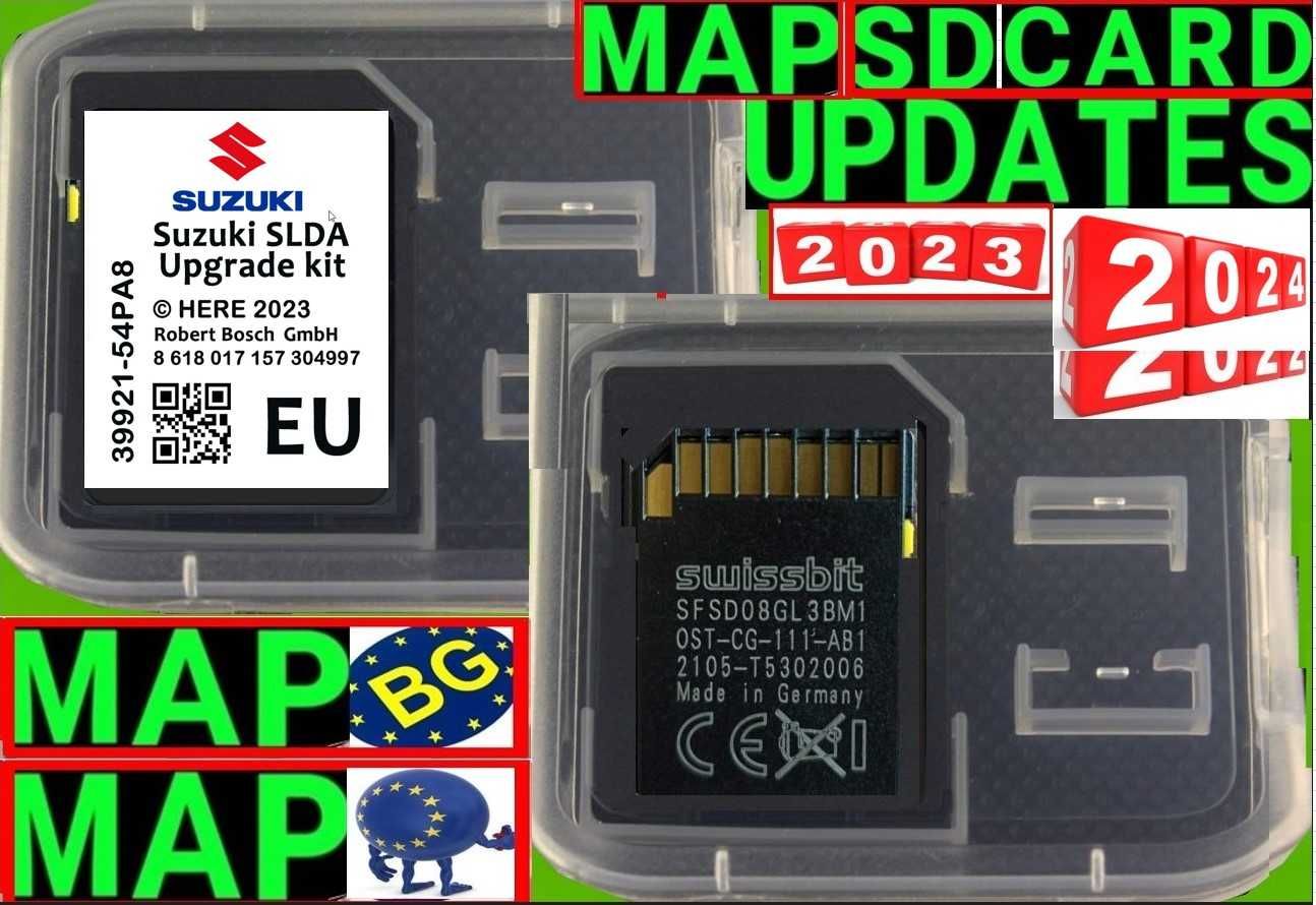 2025 SD картa за навигация Car Gps Maps Update BG актуализация Carplay