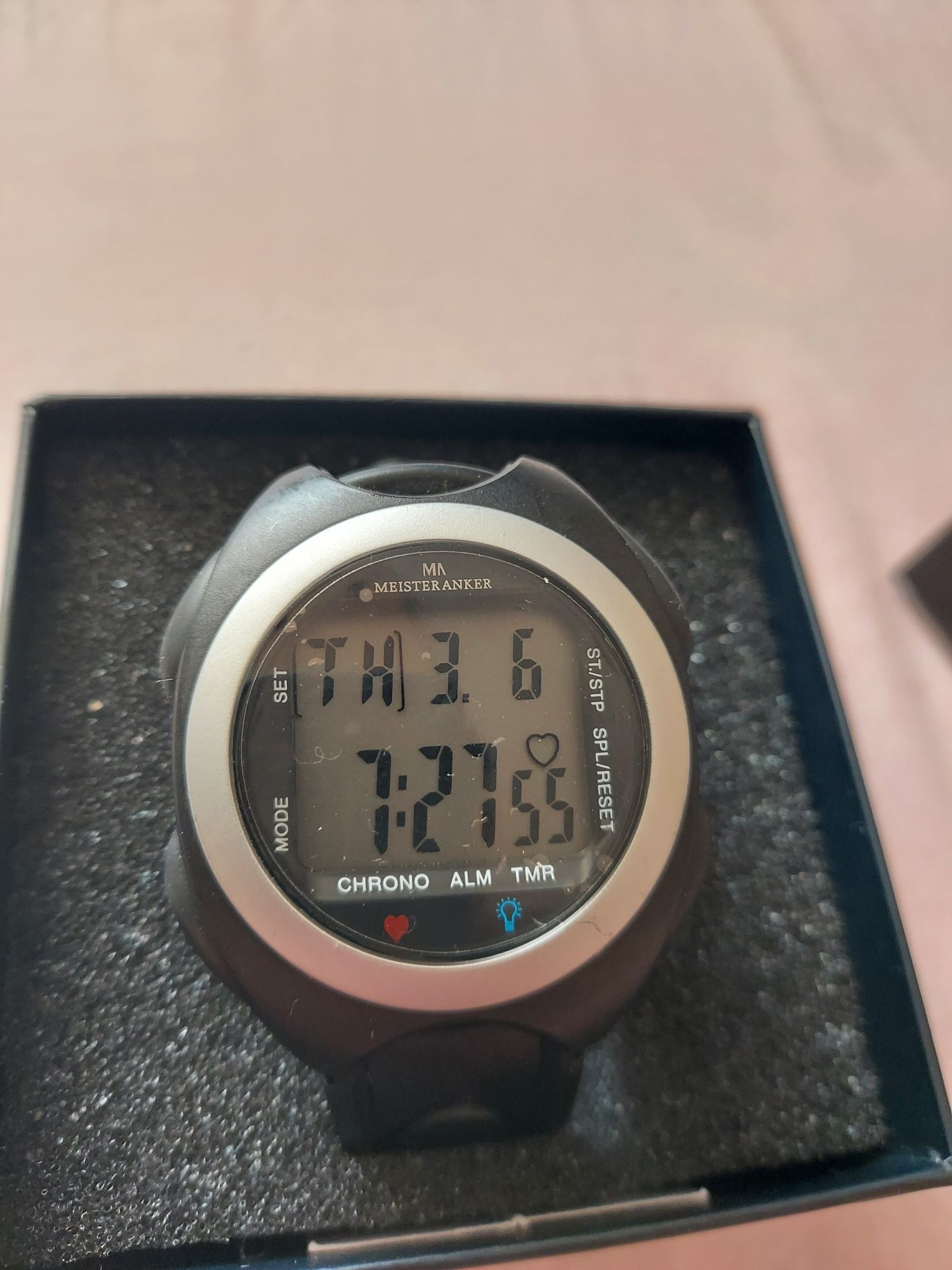 Ceas digital german Meister Anker chrono alarm noi nout