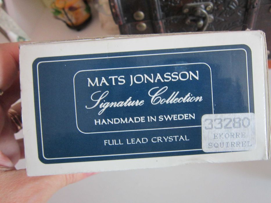 cadou rar Squirrel Matis Jonasson  Suedia 1970 Veverita cristal