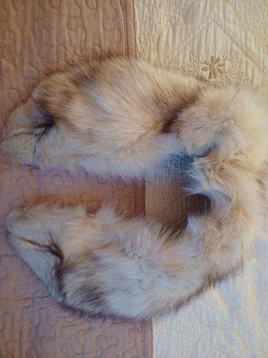 Guler          din          blană de vulpe argintie