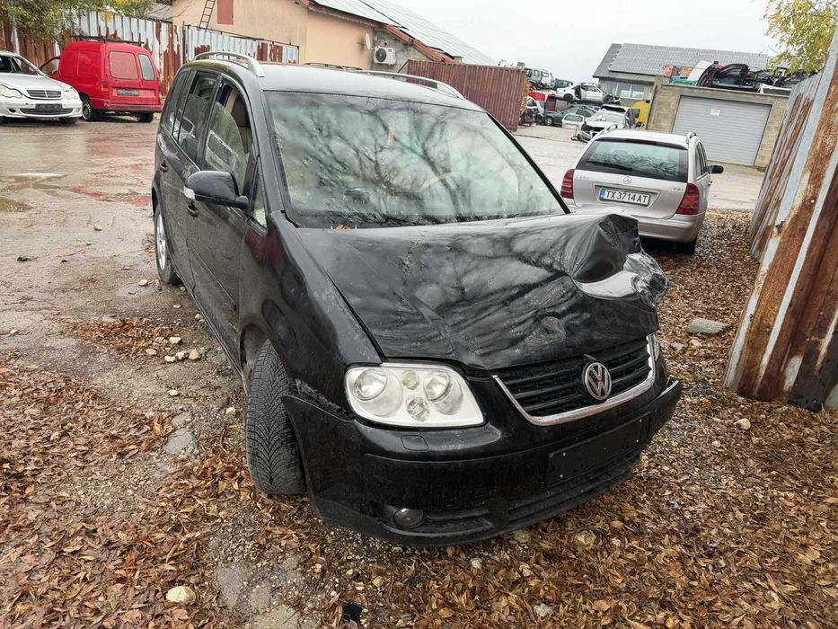 vw touran 2.0 tdi bkd на части кожа нави тоаран