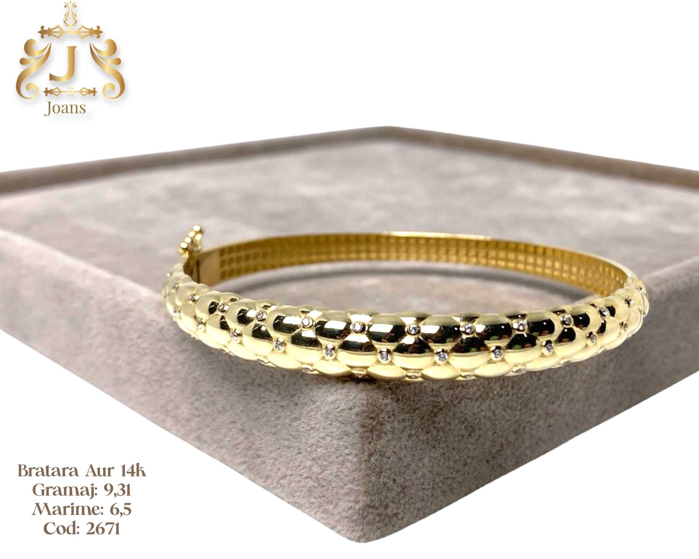 (2671) Bratara Aur 14k, 9,31 grame FB Bijoux Euro Gold
