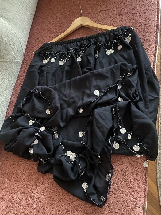 Fustă neagră cu bănuți/Belly dance