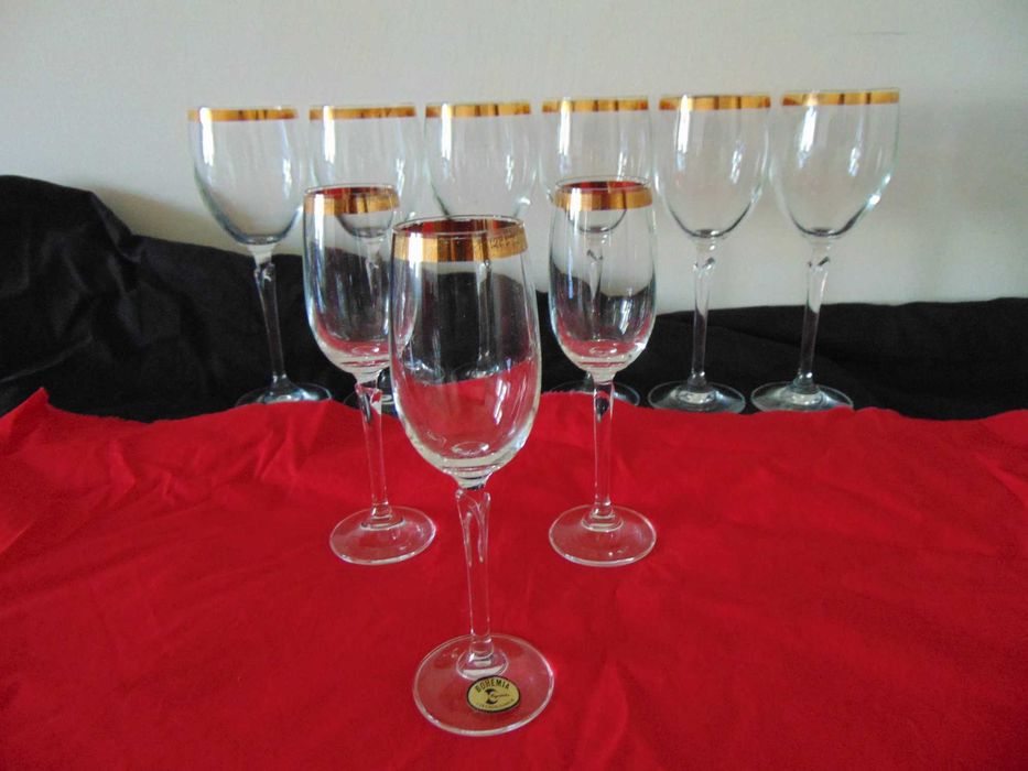 set de pahare cristal de Bohemia