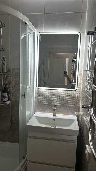 Зеркало с подсветкой в ванную с подогревом Led зеркало настенное ойна