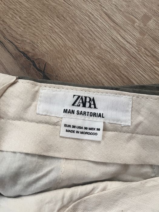 Ленени панталони ZARA