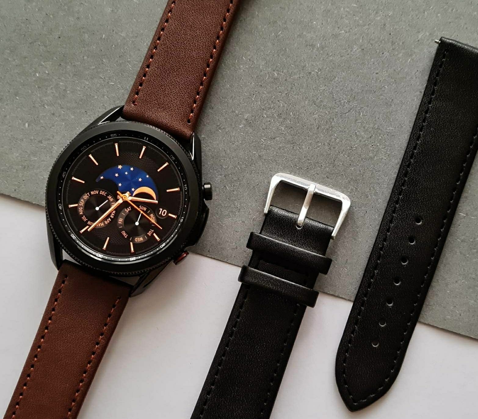 Каишки Естествена кожа  - Galaxy Watch 46mm& 42mm, Active2, Watch3, Wa