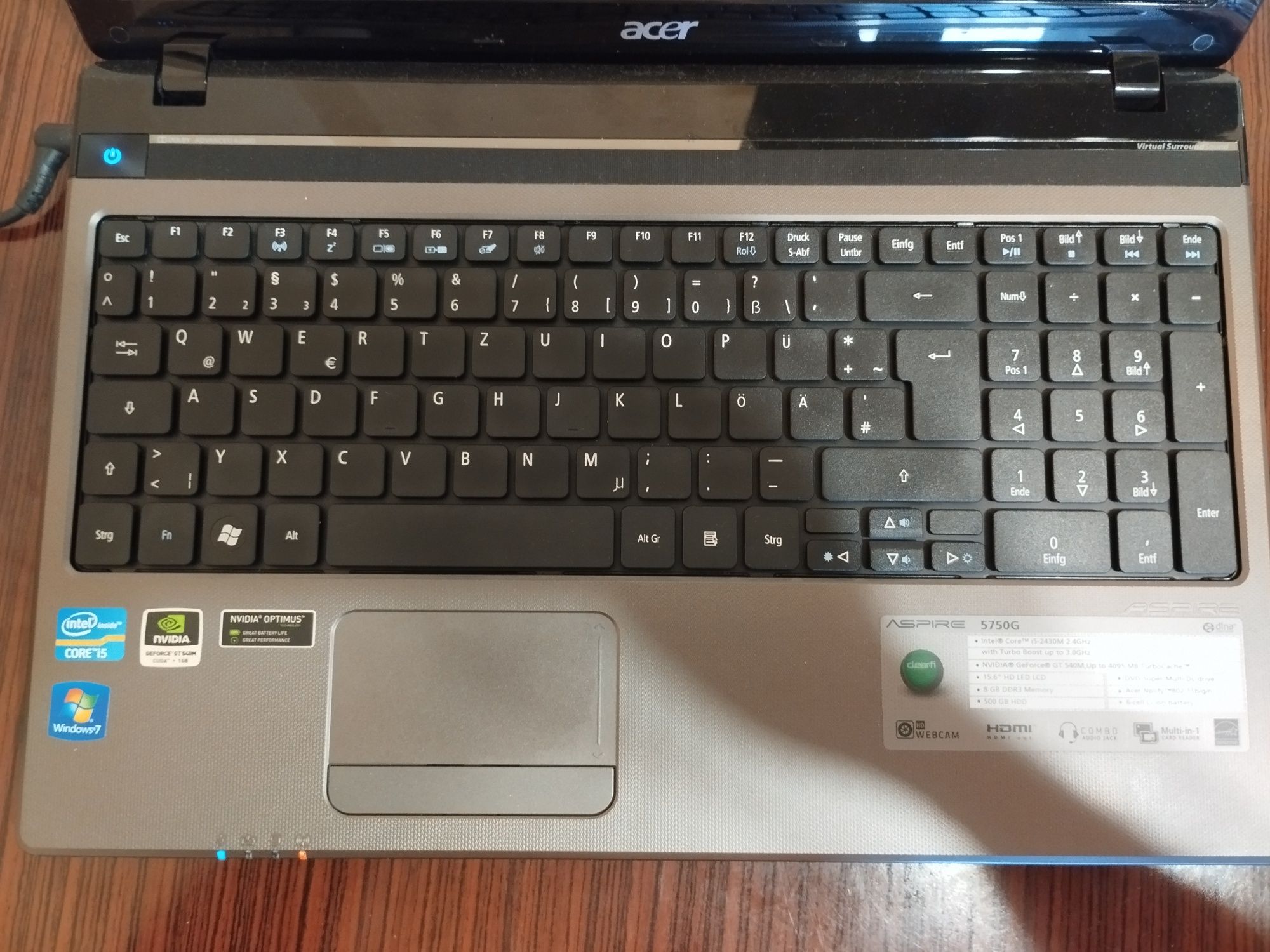 Лаптоп Acer Aspire 5750G