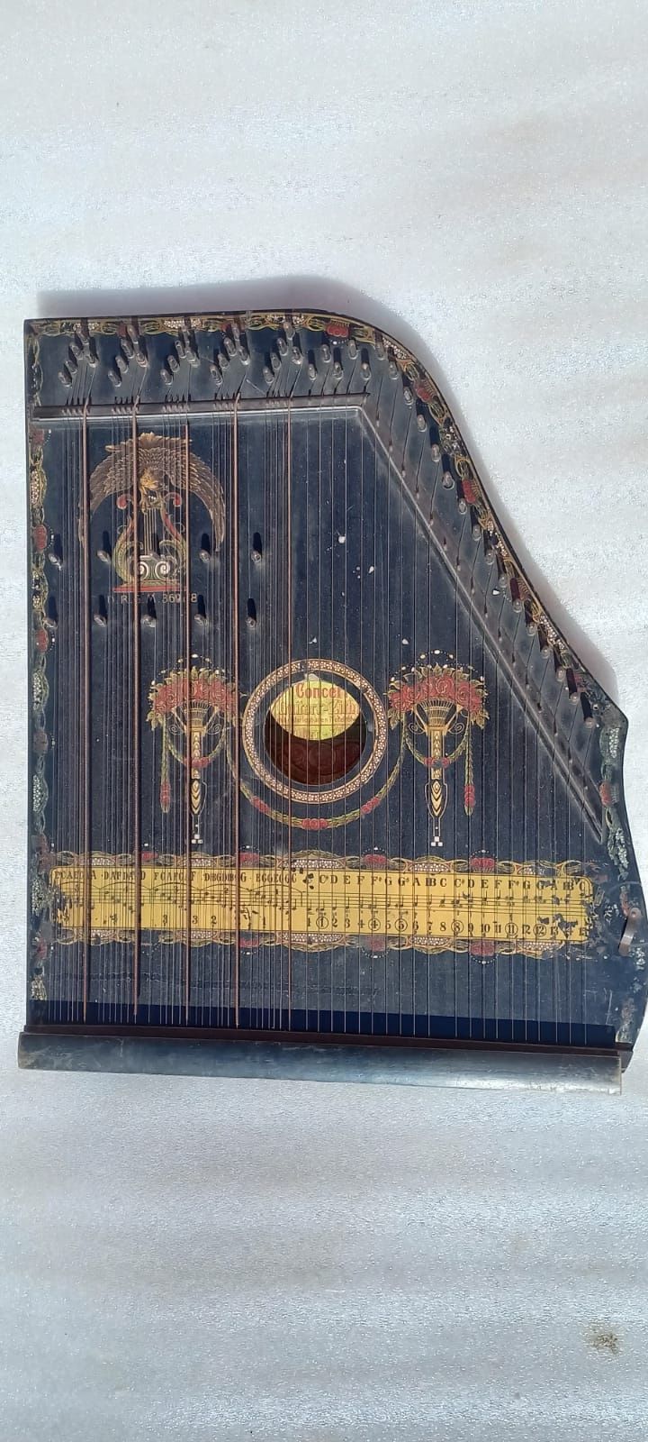 Țiteră zitera citera instrument muzical vechi coarde ciupite colectie