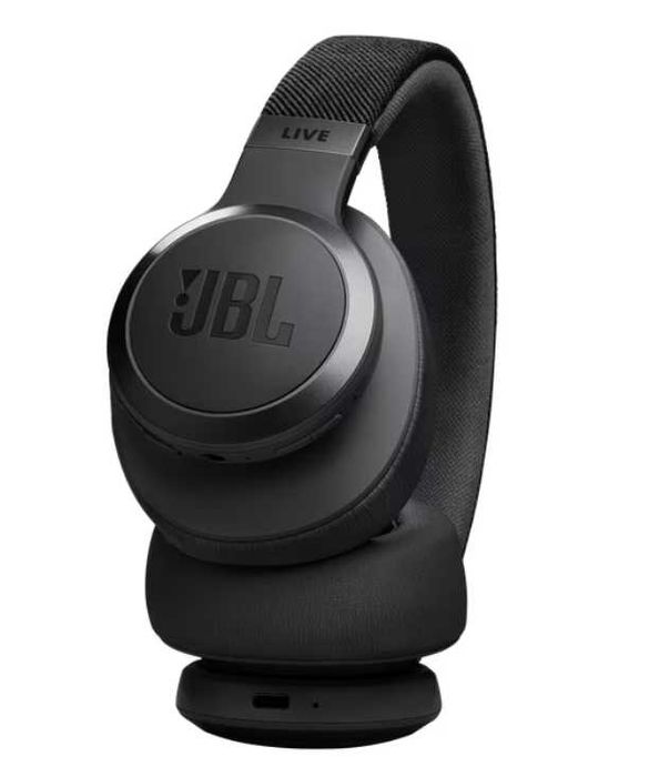 Casti audio wireless over-ear JBL LIVE 770NC, True Adaptive NC, Negru