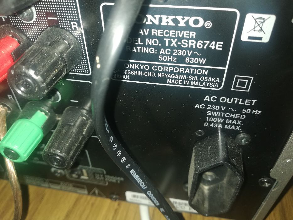 Onkyo tx-sr674e 630 вата