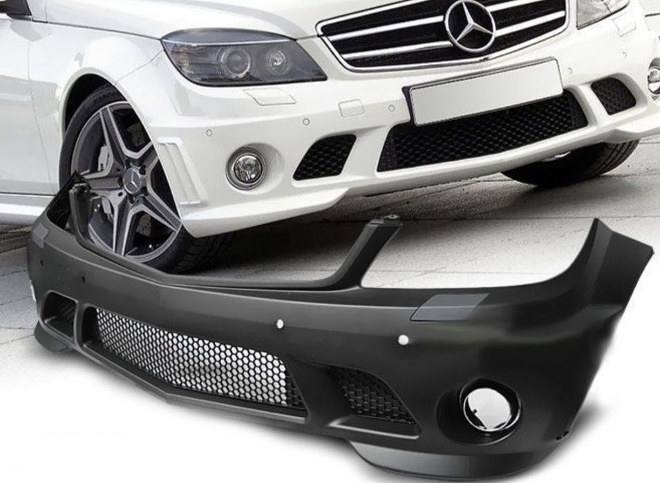 Предна броня за Mercedes C-class W204 (2007-2011) - AMG look