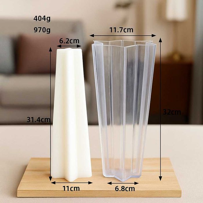 Matrita acril model deosebit pentru lumanari botez si cununie