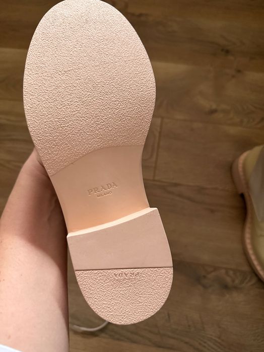 Боти от естествена кожа PRADA