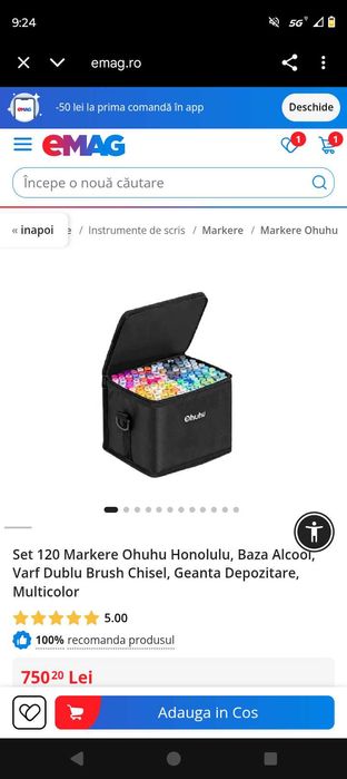 Ohuhu set markere 120