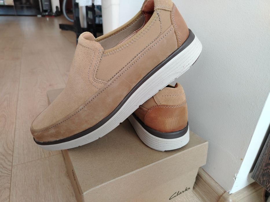 Clarks мокасини 45 номер широки