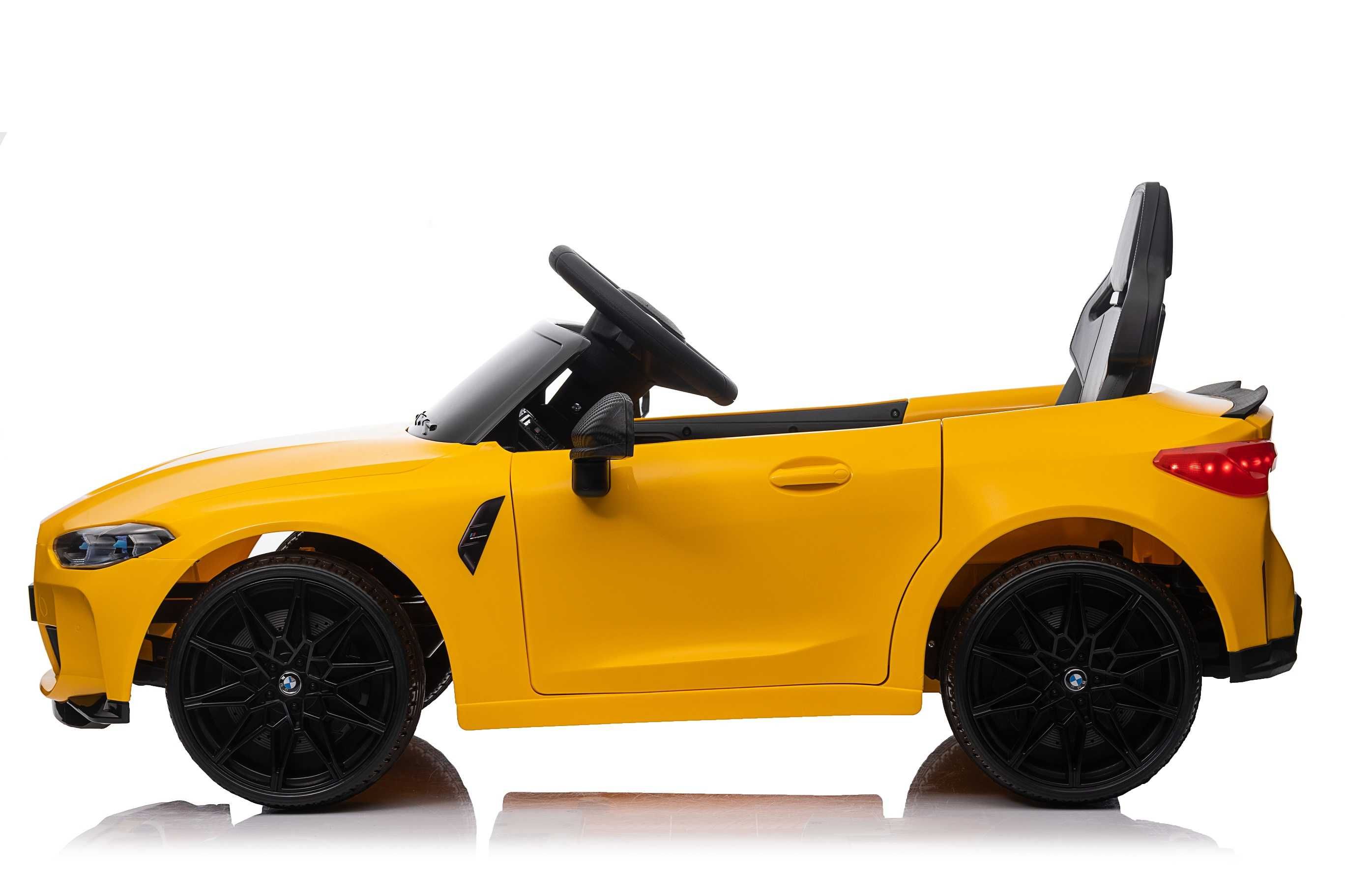 Masinuta electrica pentru copii, Bmw M4 90W 12V 7Ah PREMIUM Yellow
