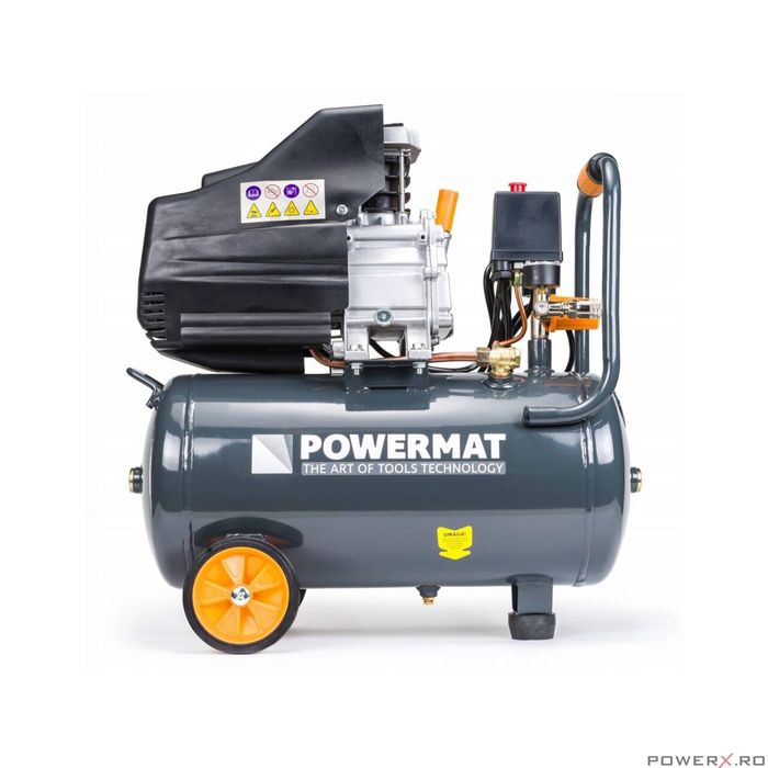 Compresor 24L Powermat pe Ulei 1.85kw 8Bari