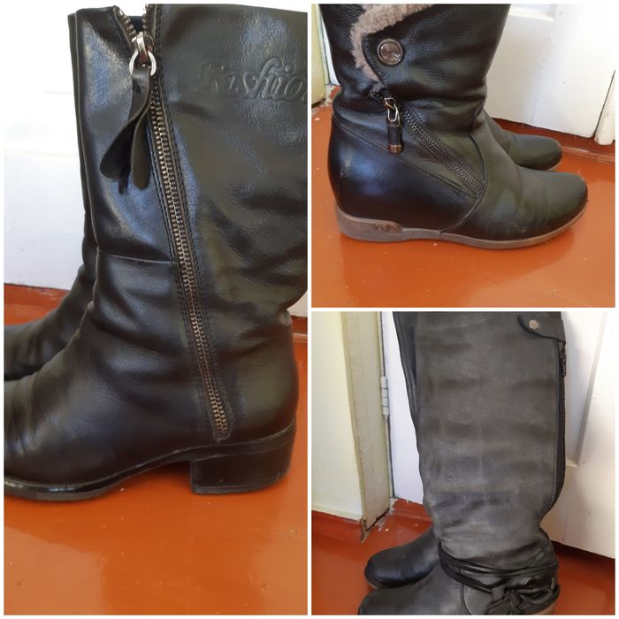 Зимняя обувь из натуральной кожи