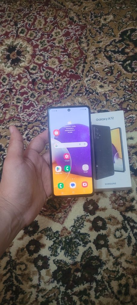 Samsung Galaxy A72 8+8/256GB Black Igravoy Karobka Holati Yaxshi Zor