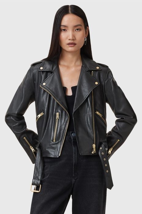 Geaca de piele naturală