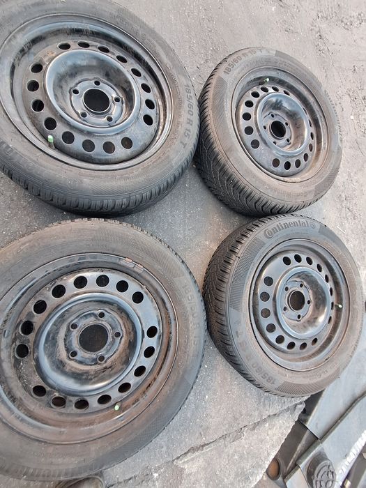 4 roti anvelope Opel 185/60r15 Continental Montaj Gratis