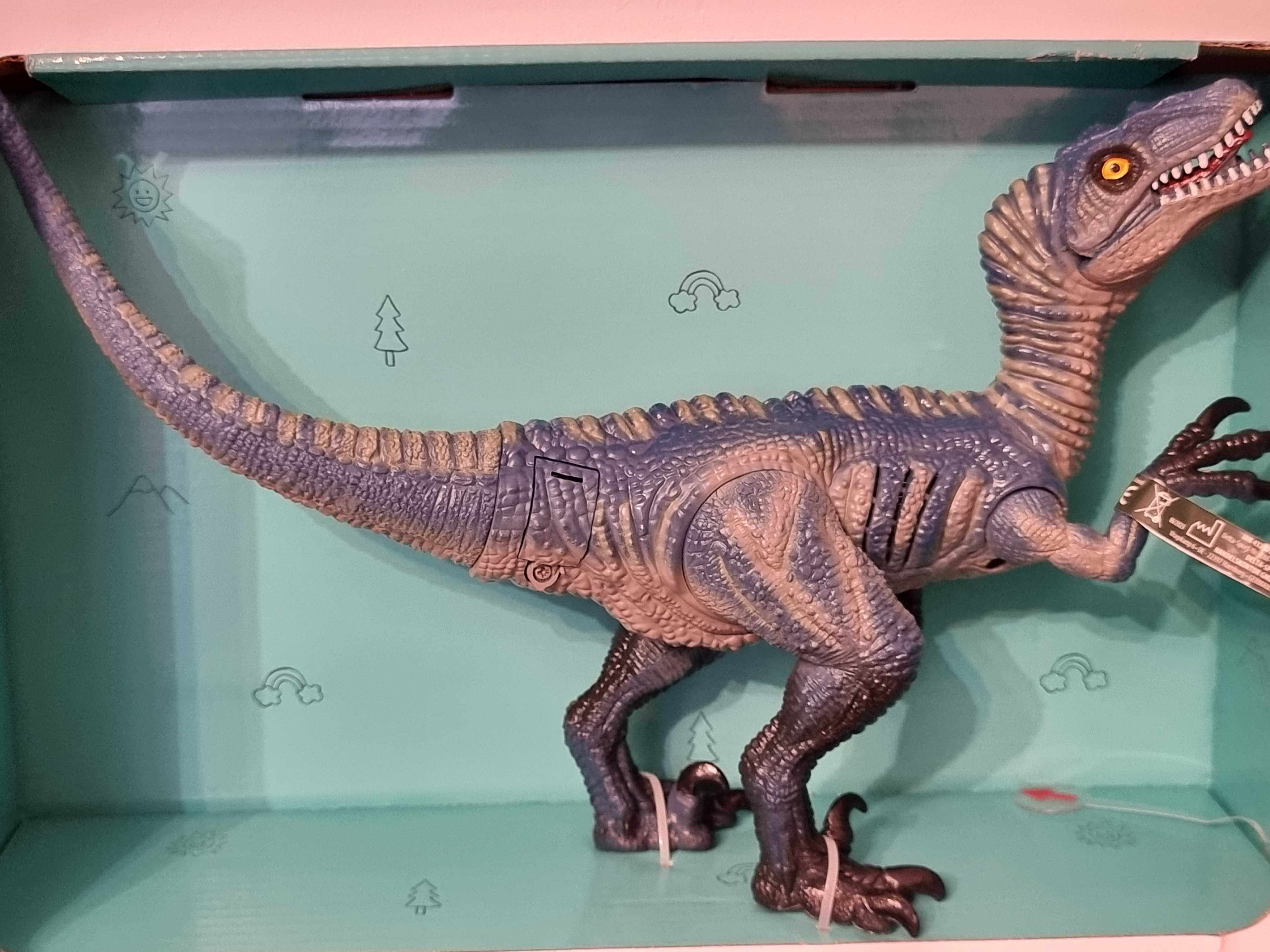 Dinozaur electric cu lumini si sunete 30 cm