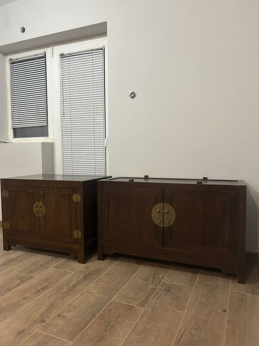 Дървени шкафове от масив - ръчна изработка, тип китайски сандък